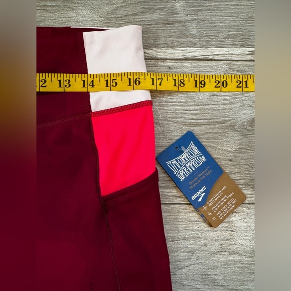 Brooks~ Women’s Method 3/4 Tights Athletic Running Capris/ leggings size XL NWT - Picture 9 of 11